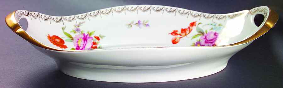 Old Meissen 12" Oval Vegetable Bowl by Tirschenreuth-1