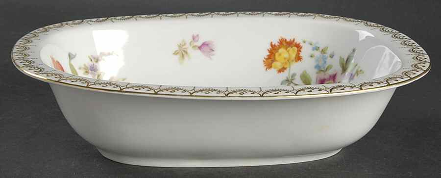 Old Meissen 9" Oval Vegetable Bowl by Tirschenreuth-1