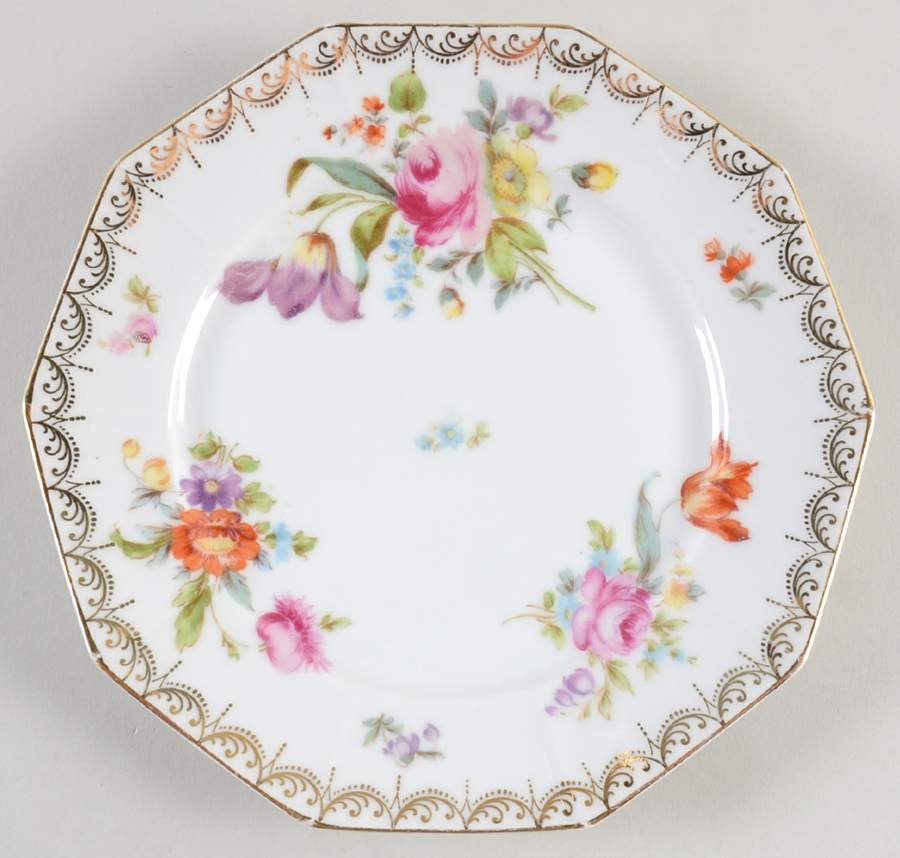 Old Meissen Decagon (10 Sided) Salad Plate by Tirschenreuth-1