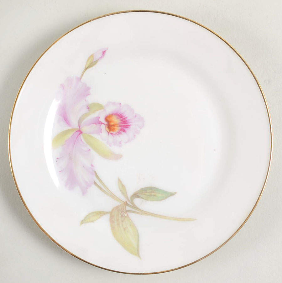 Orchid (White Background) Bread & Butter Plate by Tirschenreuth-1