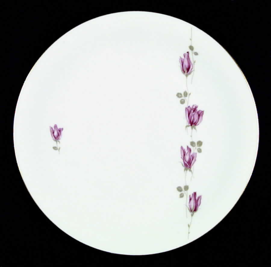 Pink Rambler Dinner Plate by Tirschenreuth-1