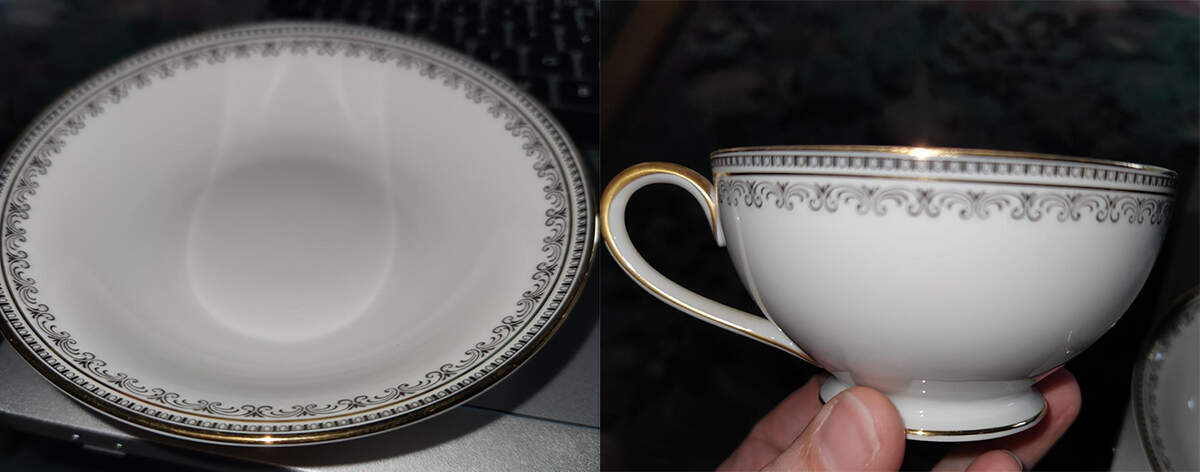 Portland Footed Cup & Saucer Set by Tirschenreuth-1