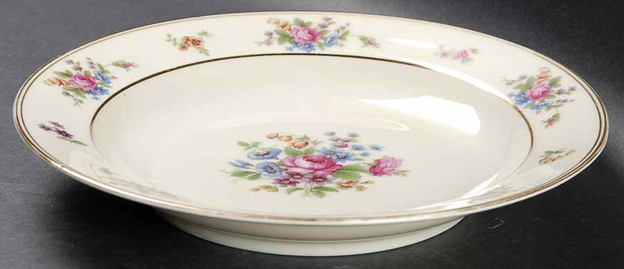 Queen's Rose Smooth #4416 Rim Soup Bowl by Tirschenreuth-1