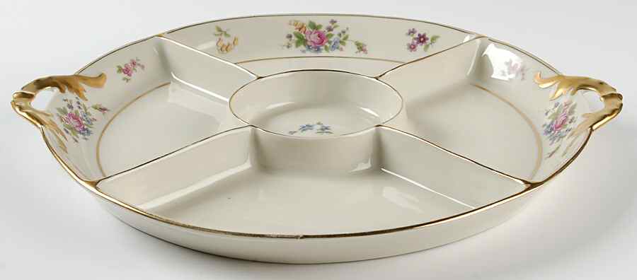 Queen's Rose Smooth #4416 5-Part Relish by Tirschenreuth-1
