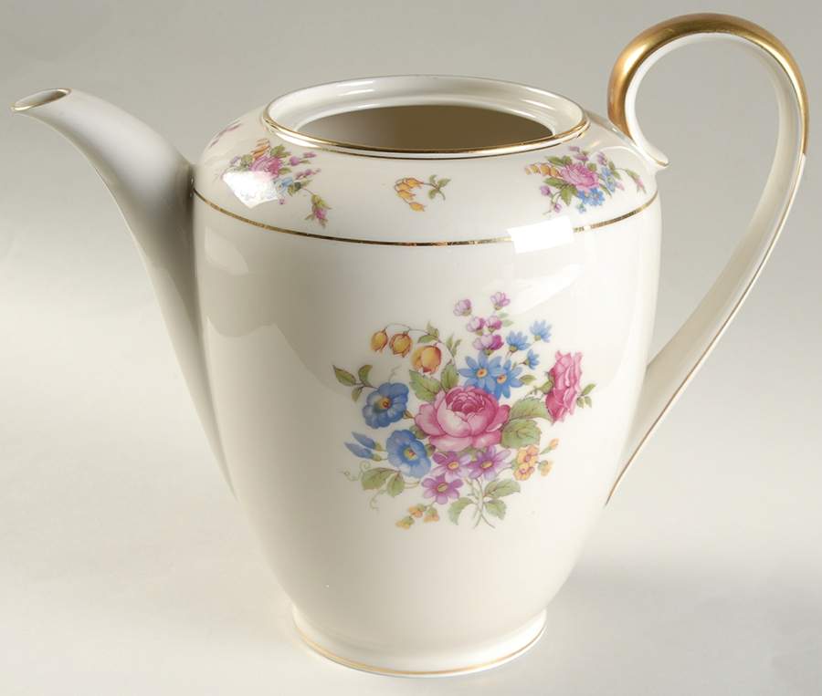 Queen's Rose Smooth #4416 Coffee Pot No Lid by Tirschenreuth-1