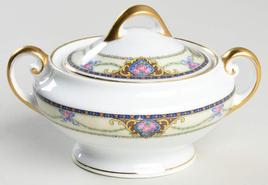 Raleigh Sugar Bowl & Lid by Tirschenreuth-1