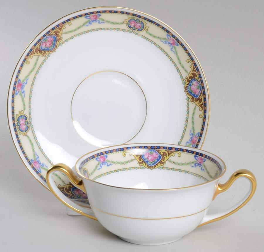 Raleigh Flat Bouillon Cup & Saucer by Tirschenreuth-1