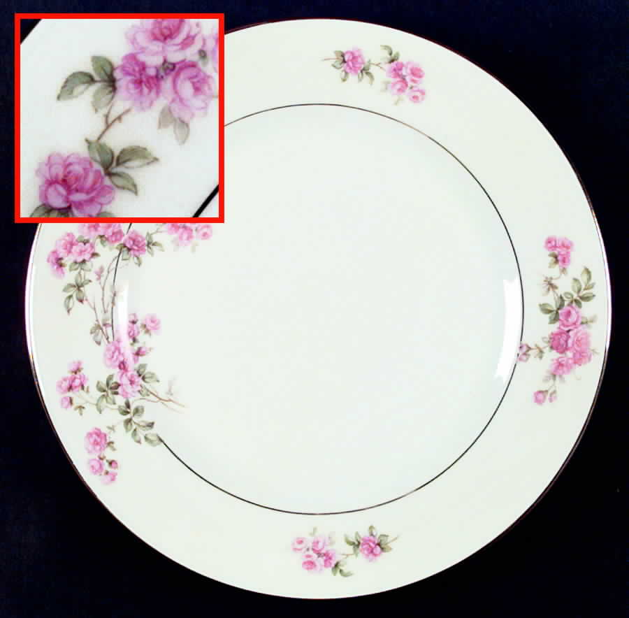 Rambler Rose Dinner Plate by Tirschenreuth-1