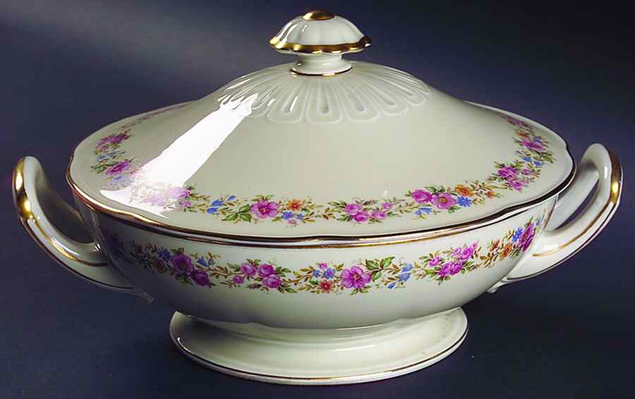 Rosedale Round Covered Vegetable by Tirschenreuth-1