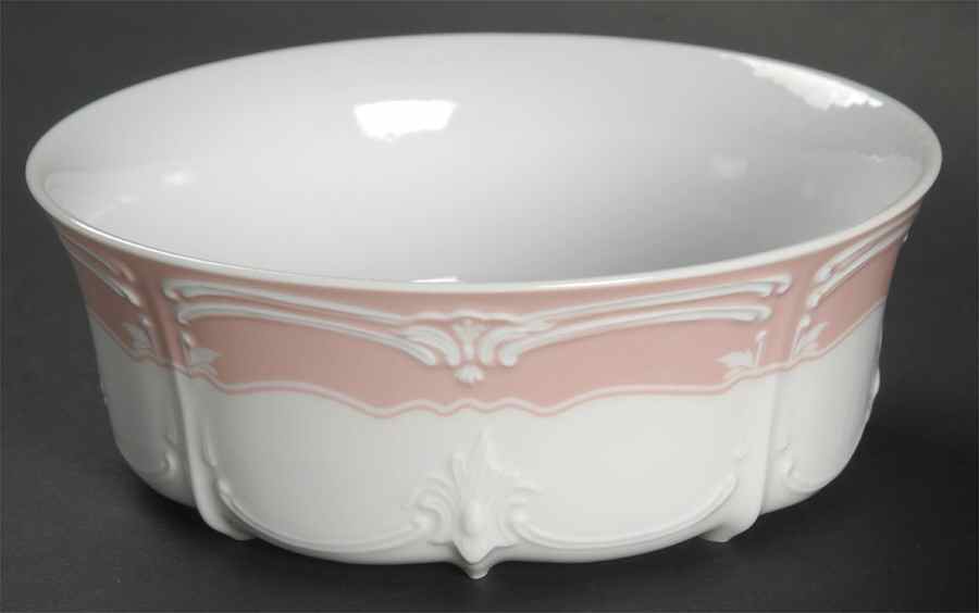 Rose (Pale Pink Color Band) Fruit/Cereal Bowl by Tirschenreuth-1