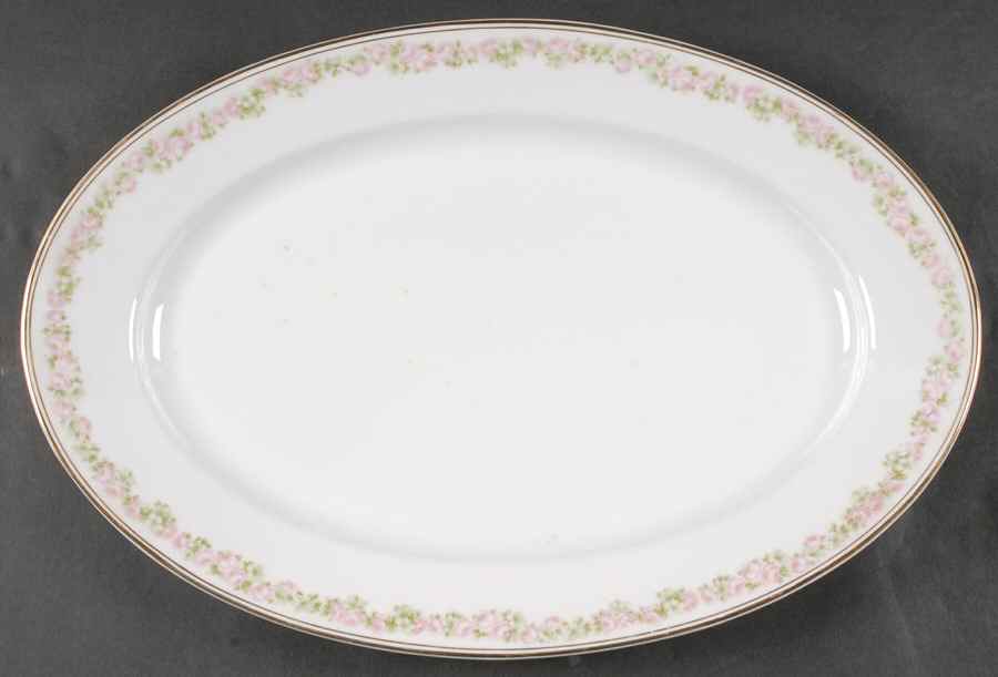 Rosedale 16" Oval Serving Platter by Tirschenreuth-1