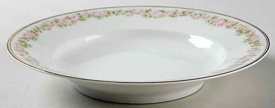 Rosedale Rim Soup Bowl by Tirschenreuth-1