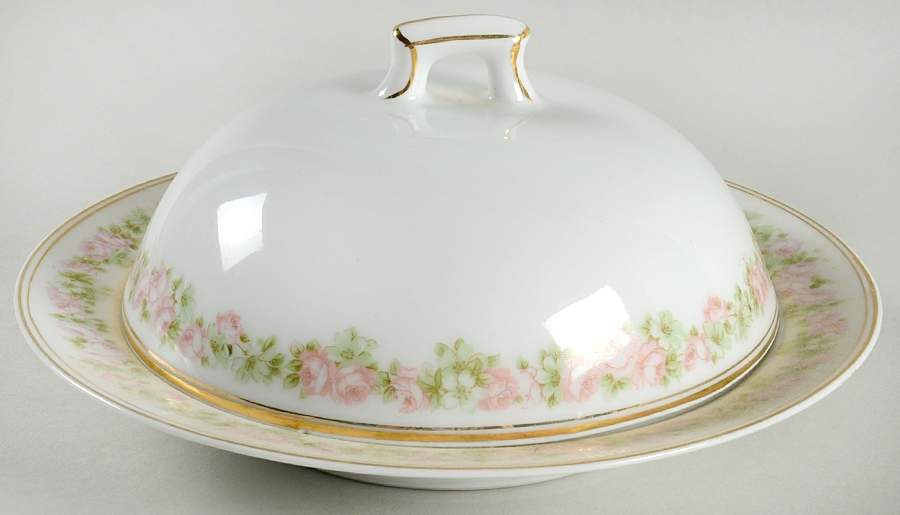 Rosedale Round Covered Butter by Tirschenreuth-1