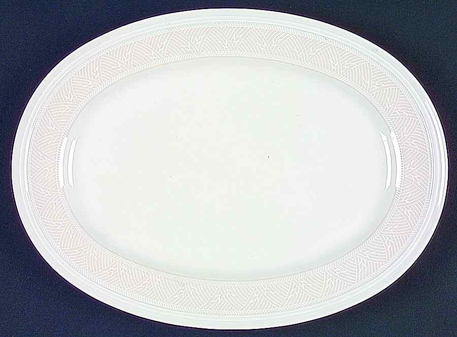 San Marco Light Beige 12" Oval Serving Platter by Tirschenreuth-1