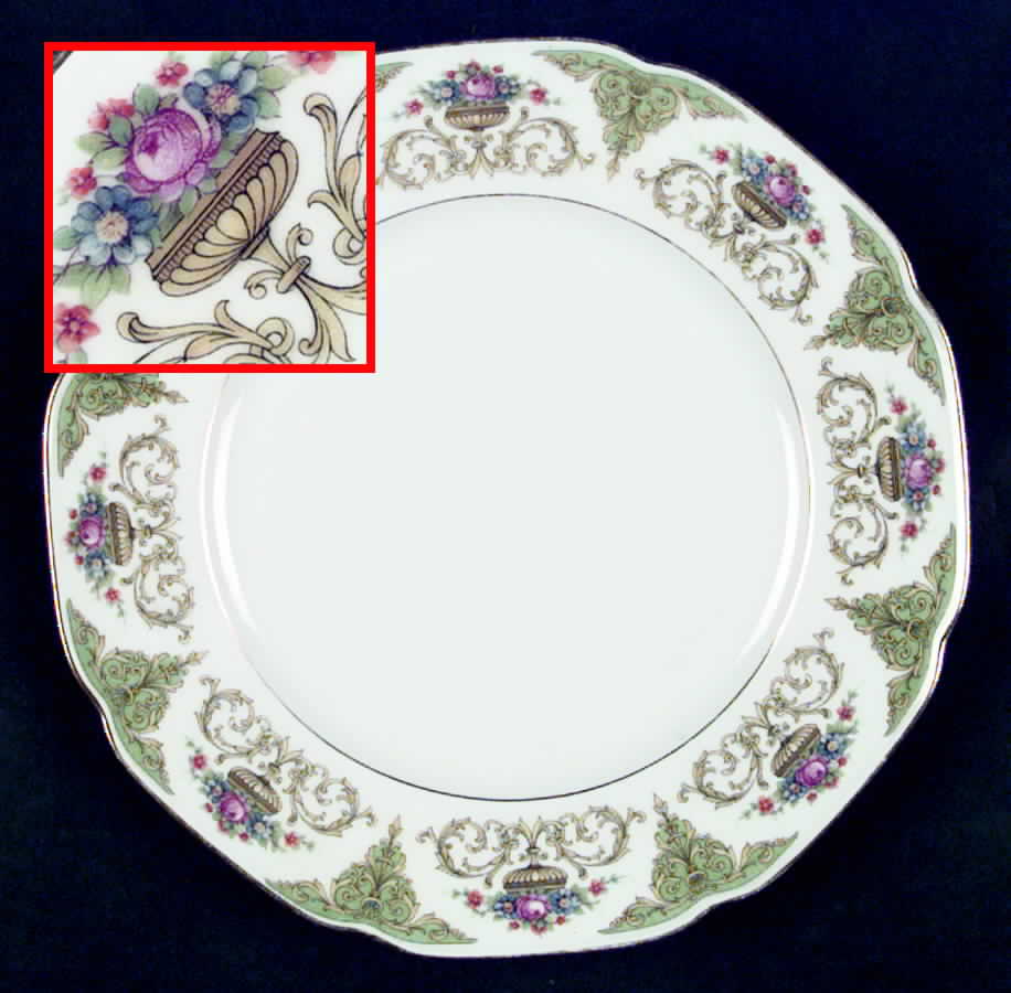 The Shannon (White Border) Dinner Plate by Tirschenreuth-1