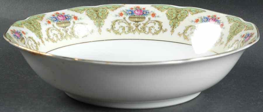The Shannon (Cream Border) 9" Round Vegetable Bowl by Tirschenreuth-1