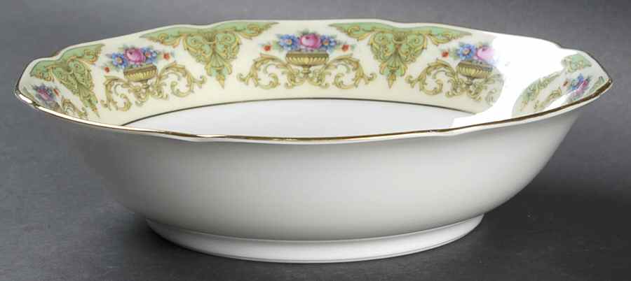 The Shannon (Cream Border) 8" Round Vegetable Bowl by Tirschenreuth-1