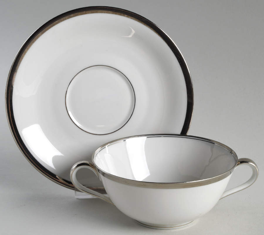 The Silverton Flat Cream Soup Bowl & Saucer Set by Tirschenreuth-1