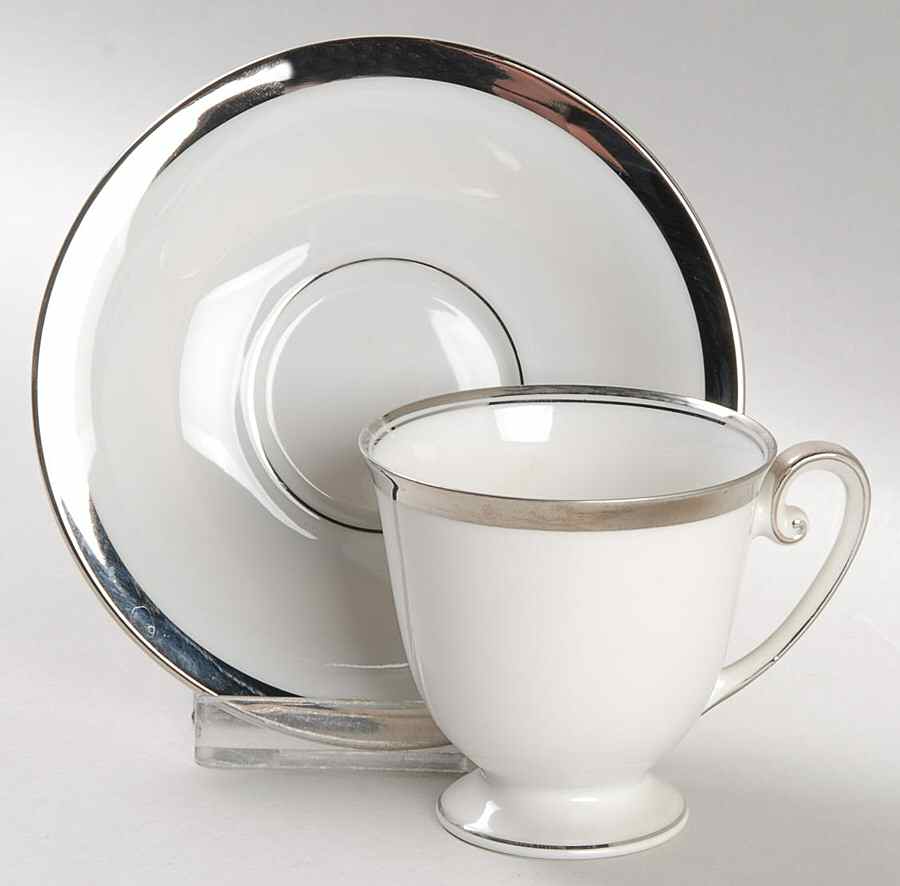 The Silverton Footed Demitasse Cup & Saucer Set by Tirschenreuth-1
