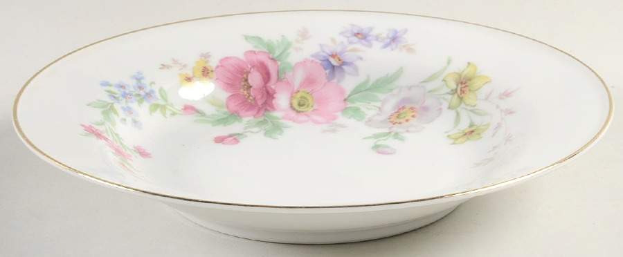 Spring Bouquet Rim Soup Bowl by Tirschenreuth-1