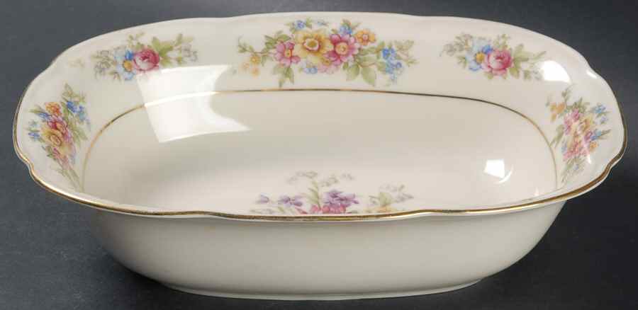 Springtime (Germany) 9" Oval Vegetable Bowl by Tirschenreuth-1