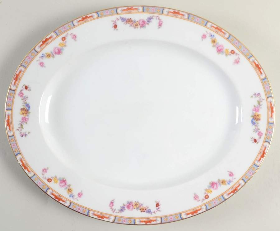 The Stafford 14" Oval Serving Platter by Tirschenreuth-1