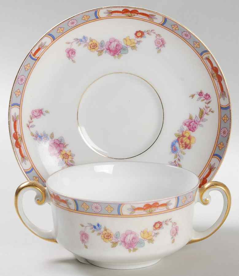 The Stafford Flat Bouillon Cup & Saucer by Tirschenreuth-1