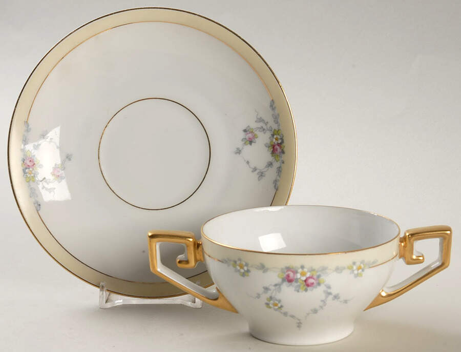 Studio Flat Bouillon Cup & Saucer by Tirschenreuth-1