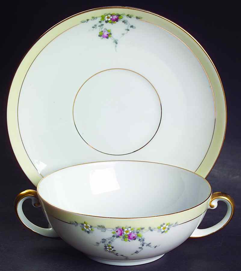 Studio Flat Cream Soup Bowl & Saucer Set by Tirschenreuth-1