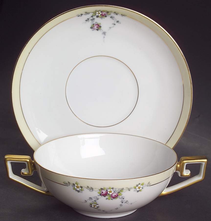 Studio Flat Cream Soup Bowl & Saucer Set by Tirschenreuth-1
