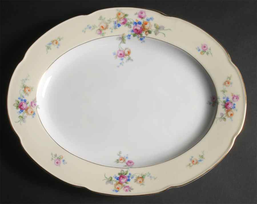The Tilbury 14" Oval Serving Platter by Tirschenreuth-1
