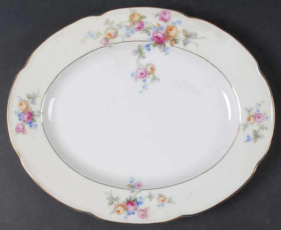 The Tilbury 12" Oval Serving Platter by Tirschenreuth-1