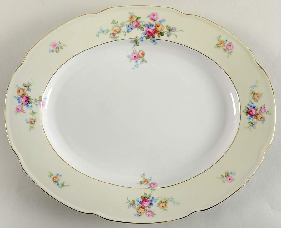 The Tilbury 16" Oval Serving Platter by Tirschenreuth-1