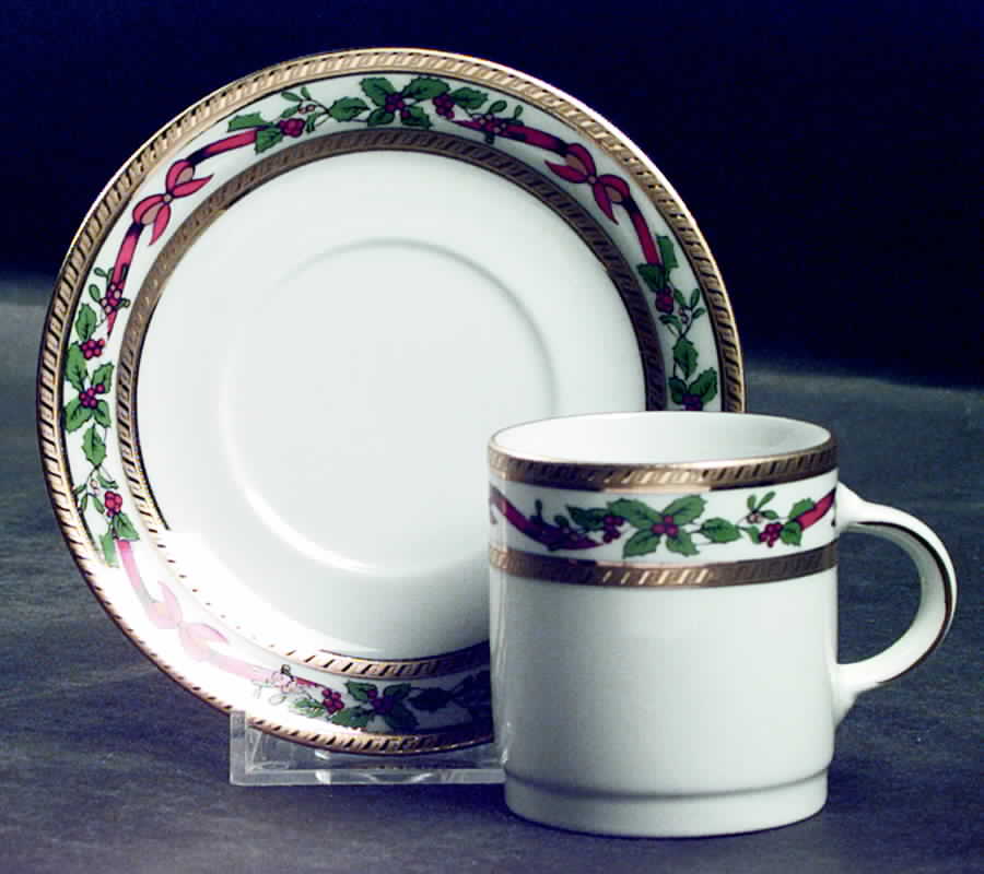 TIR8 Flat Demitasse Cup & Saucer Set by Tirschenreuth-1