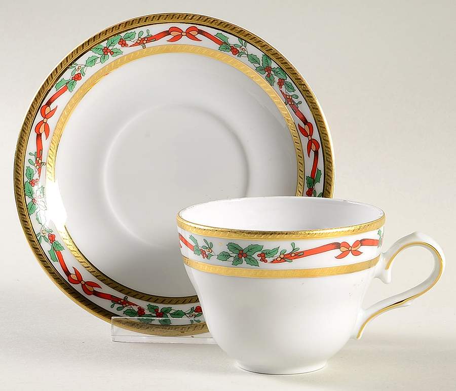 TIR8 Flat Cup & Saucer Set by Tirschenreuth-1