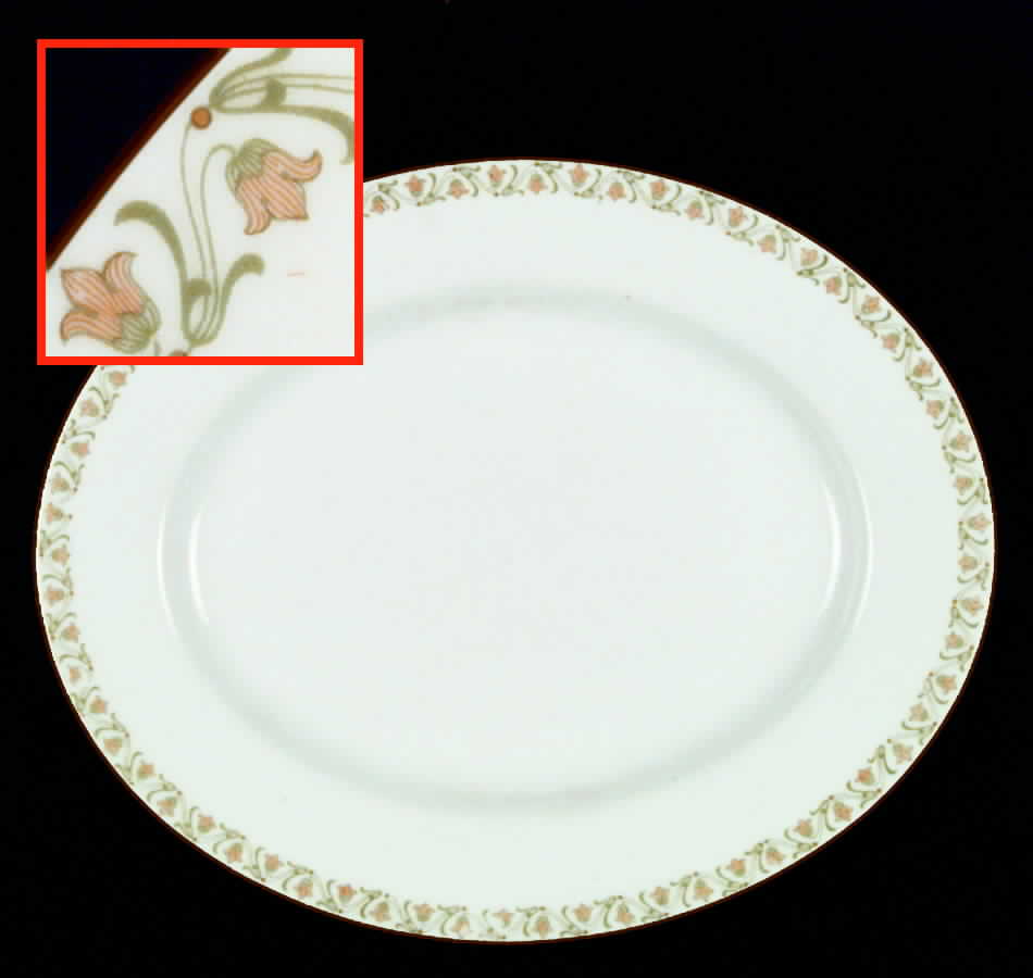 TIR82 14" Oval Serving Platter by Tirschenreuth-1