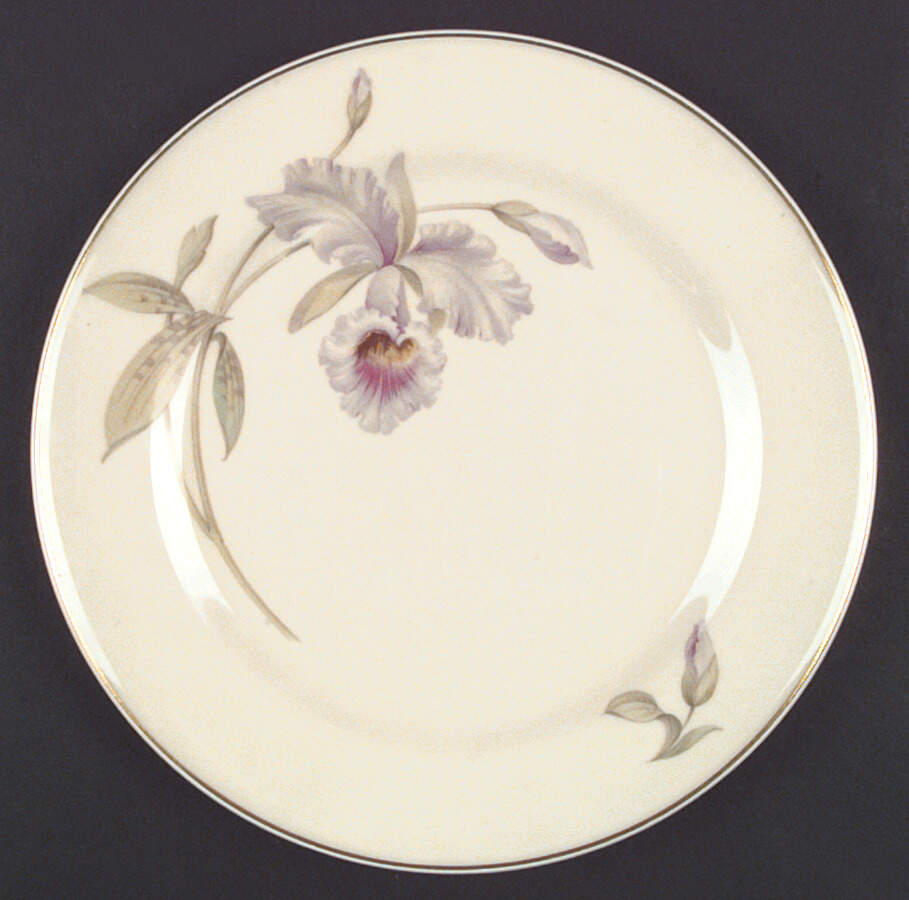Orchid (Cream Background) Dinner Plate by Tirschenreuth-1
