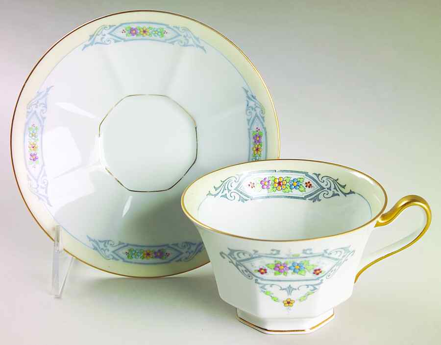 Tremont Footed Cup & Saucer Set by Tirschenreuth-1