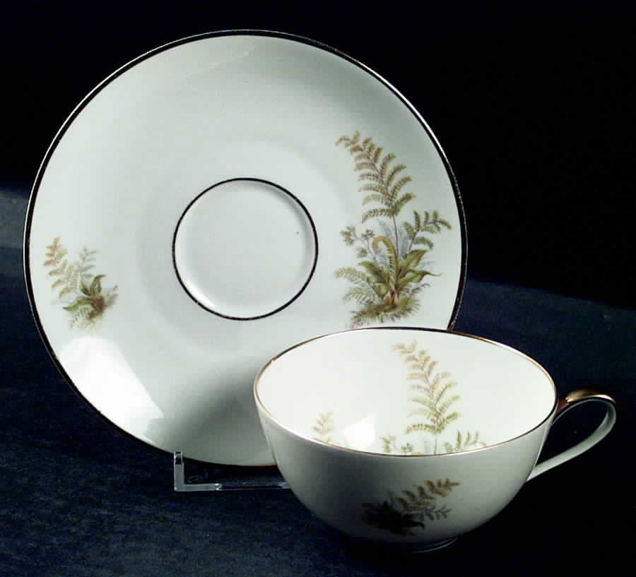 Trianon Flat Cup & Saucer Set by Tirschenreuth-1