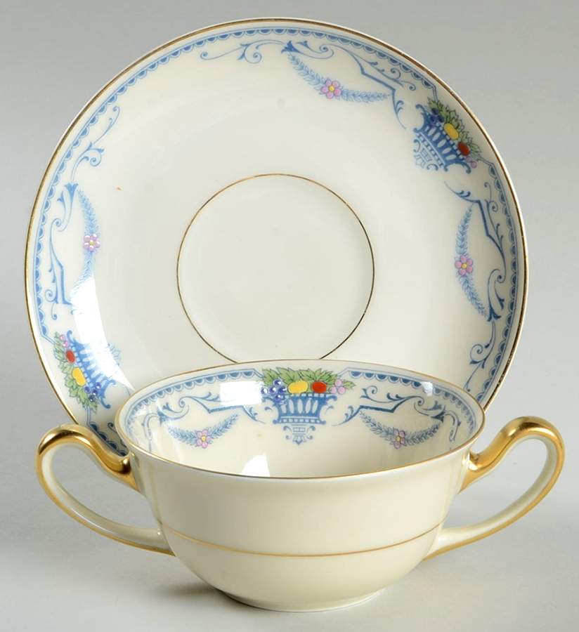 The Tulsa Flat Bouillon Cup & Saucer by Tirschenreuth-1