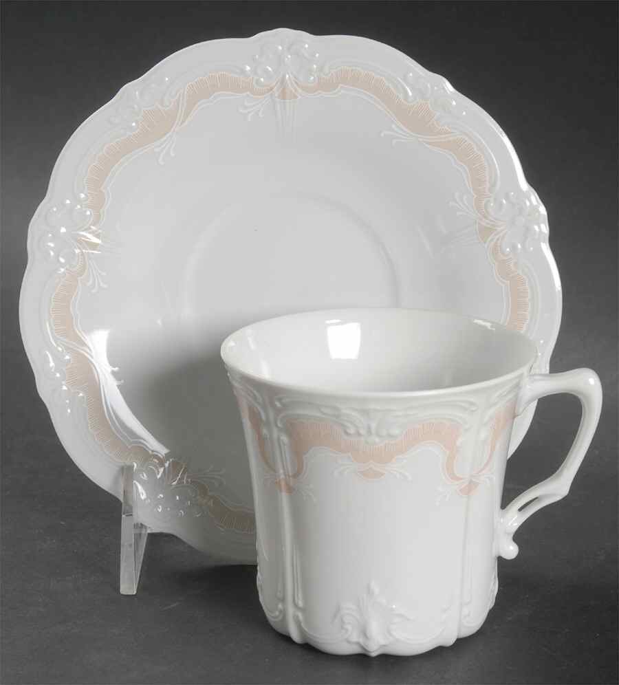 Veronique Flat Cup & Saucer Set by Tirschenreuth-1