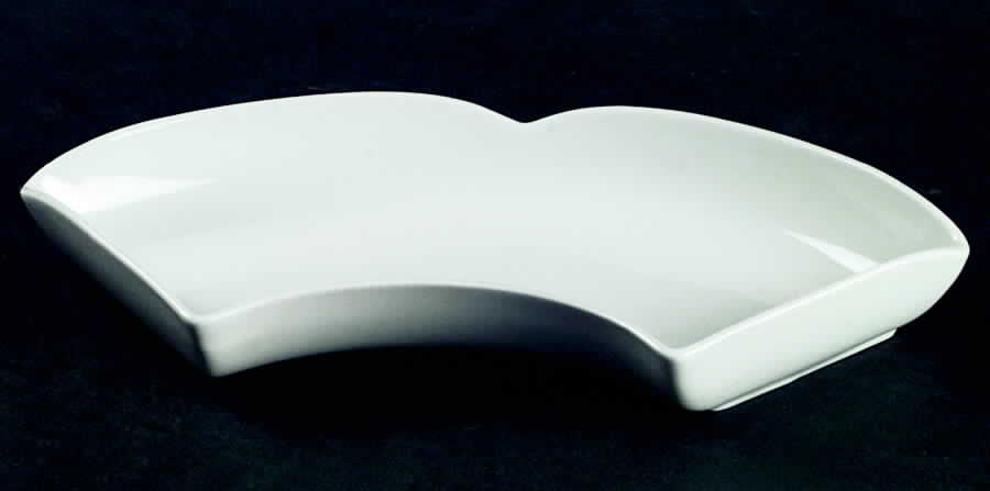 White Fleur 12-Piece Hors d'Oevre (10 1/2" Sections) by Tirschenreuth-1