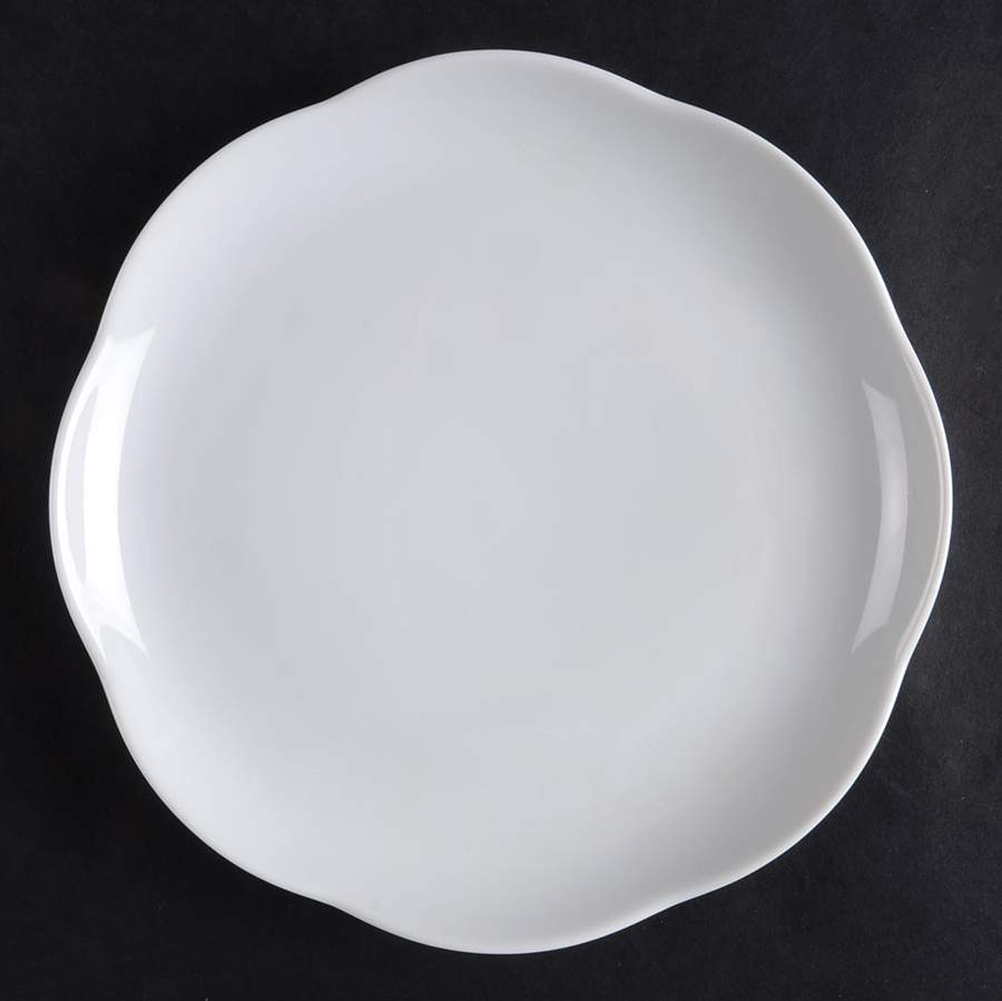 White Fleur Salad Plate by Tirschenreuth-1