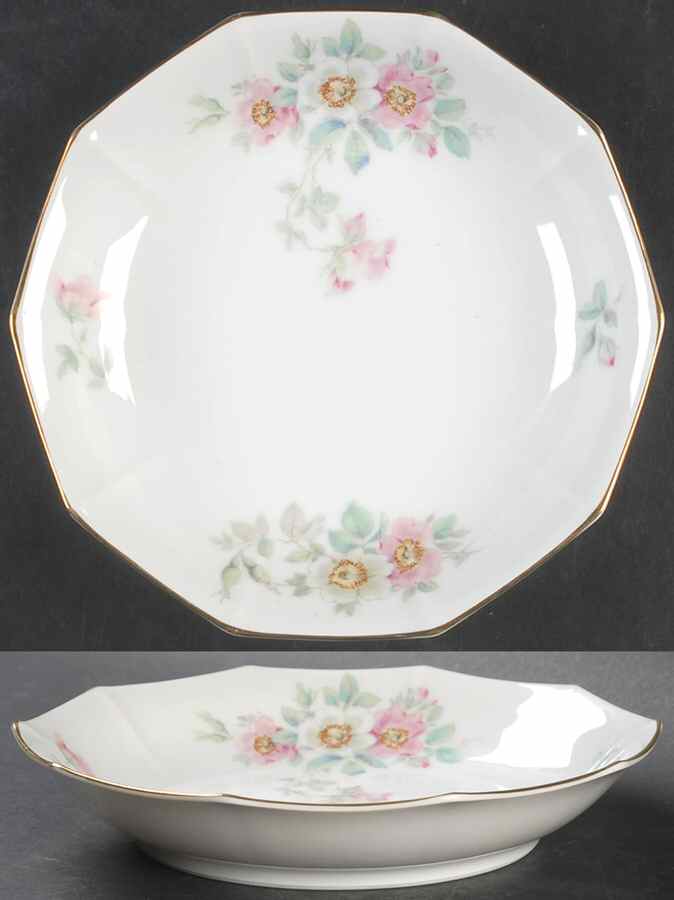 The Wild Rose Coupe Soup Bowl by Tirschenreuth-1