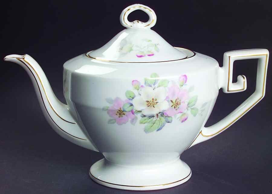 Wild Rose Teapot & Lid by Tirschenreuth-1