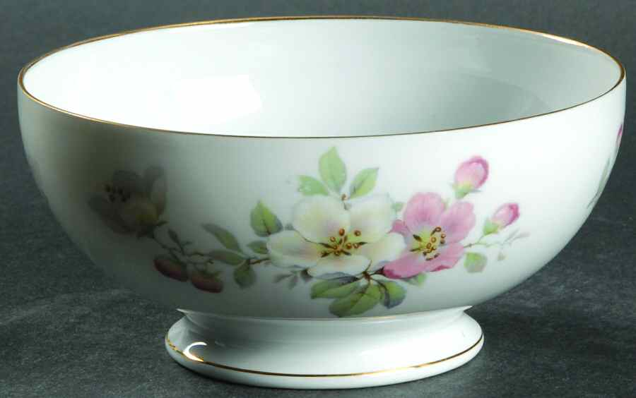 Wild Rose Cranberry Bowl by Tirschenreuth-1