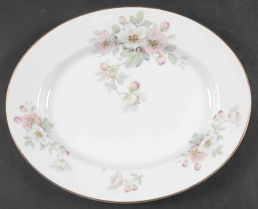 Wild Rose 11" Oval Serving Platter by Tirschenreuth-1