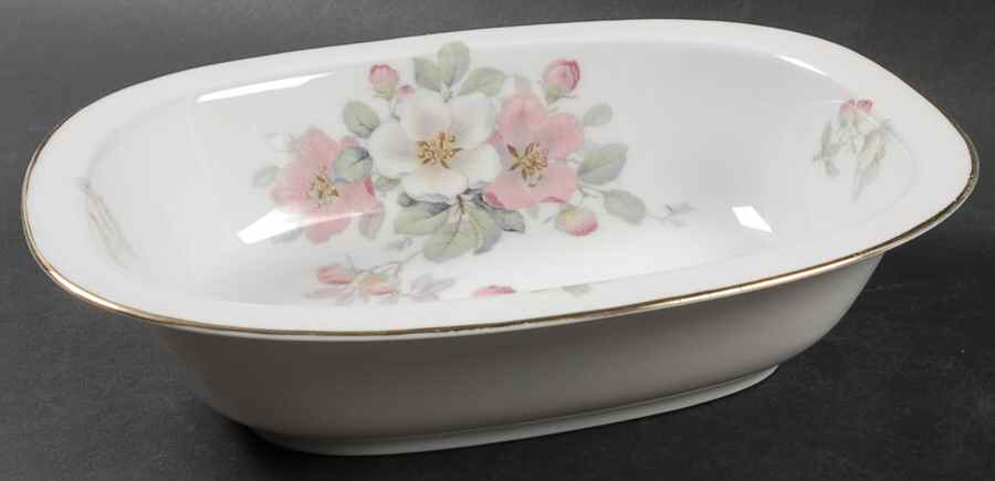 Wild Rose 9" Oval Vegetable Bowl by Tirschenreuth-1