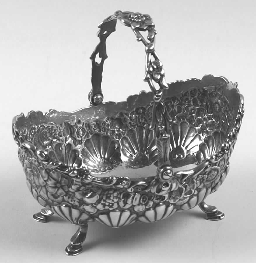 Sterling Hollowware Sterling Sugar Basket with Handle by Tiffany & CO SILVER-1