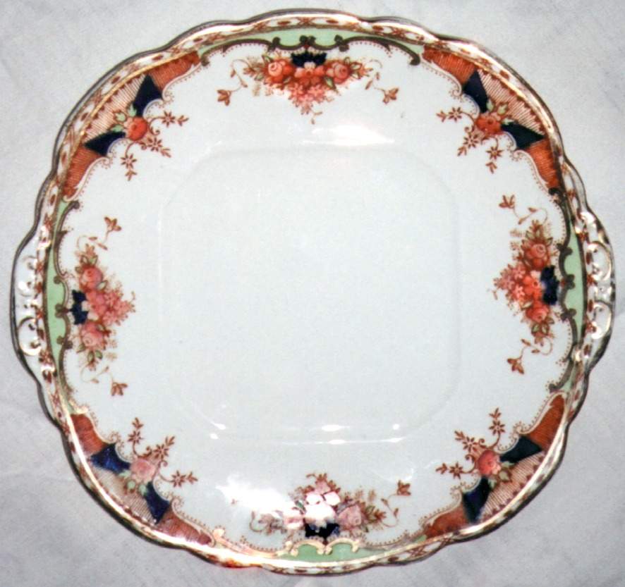 TKE1 (ENGLAND) Square Handled Cake Plate by Taylor & Kent-1